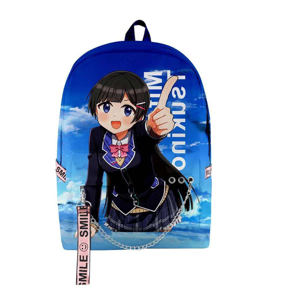 Fashion Novelty Tsukino Mito VTuber Anime 3D Print School Bags Unisex Oxford Waterproof Notebook multifunction Travel Backpacks