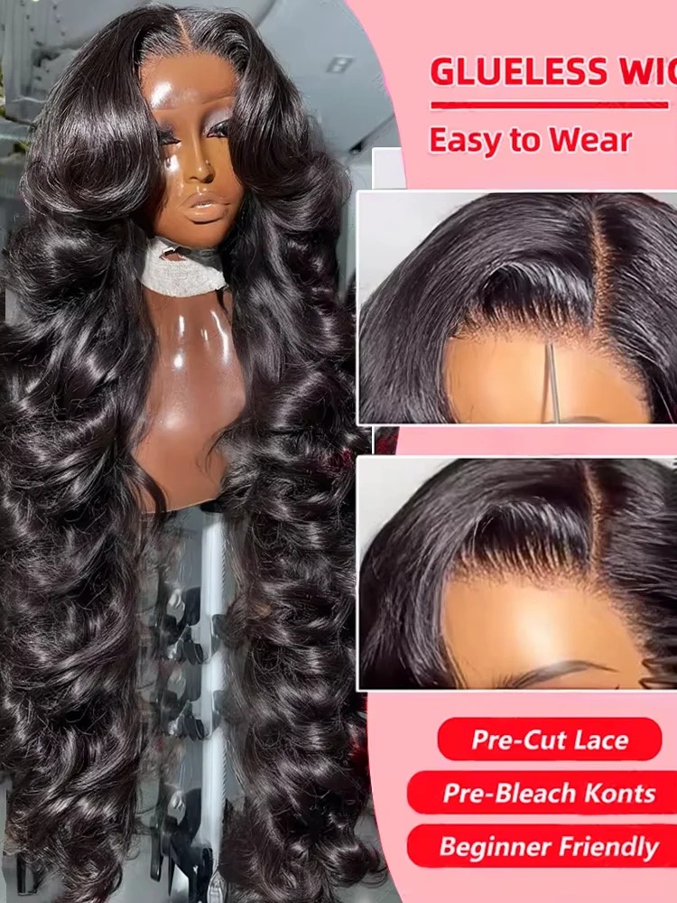 Human Hair HD 13X6 Body Wave Lace Frontal Wig 13X4 Front Human Hair Ready To Wear Go Glueless Wig 200 Density 30 40 Inch Synthetic Front wigs
