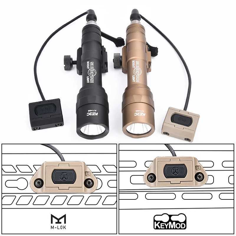 WADSN Tactical Surefir M600 M600U Flashlight 600 lumens White Light Hot Mobutton Fit 20MM Rail Hunting Weapon Scout Accessories XJ250701