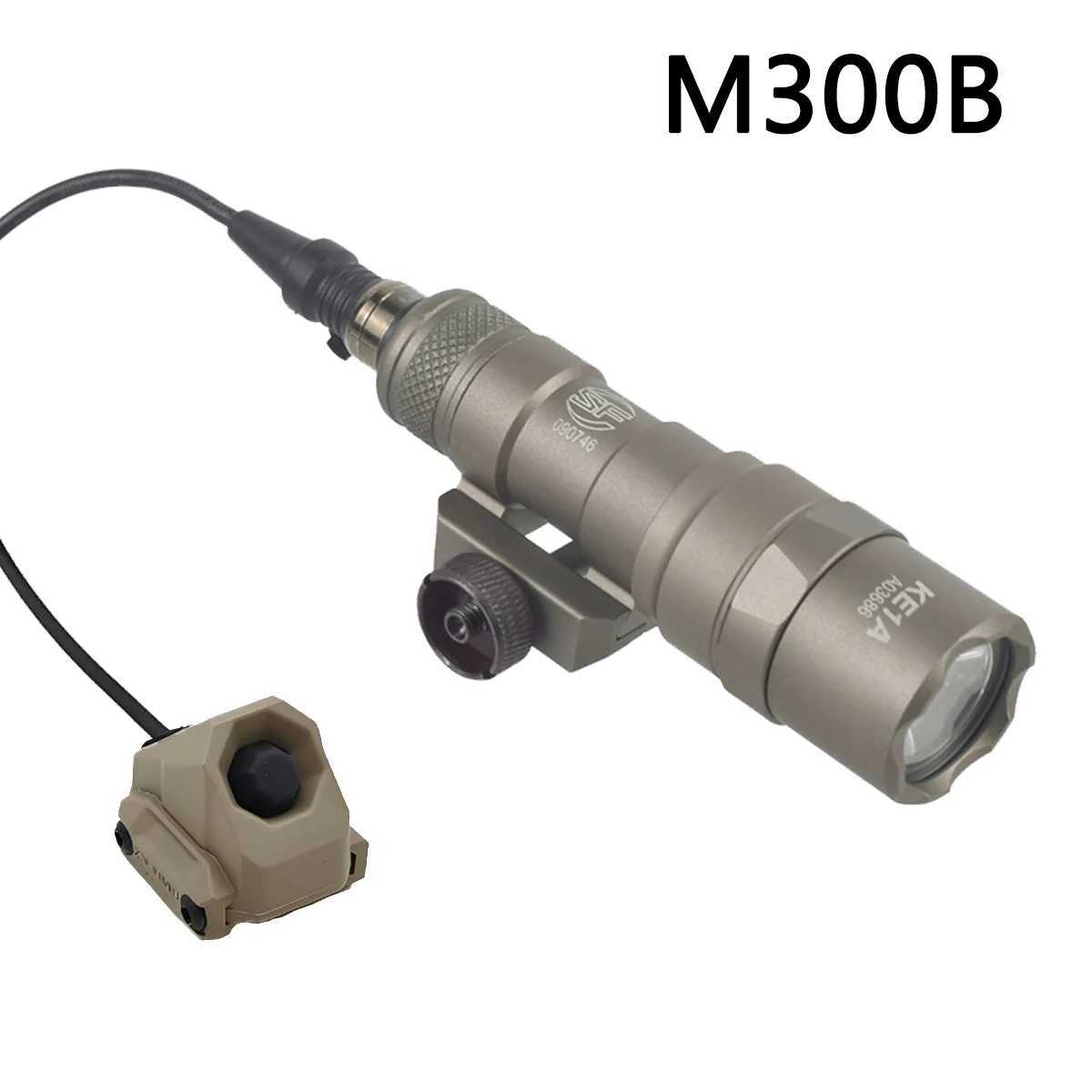 Surefire M300 M600 Flashlight With AXON Dual Function Remote Pressure Switch 20mm Rail Rifle Airsoft M600C Weapon Scout Light XJ250701