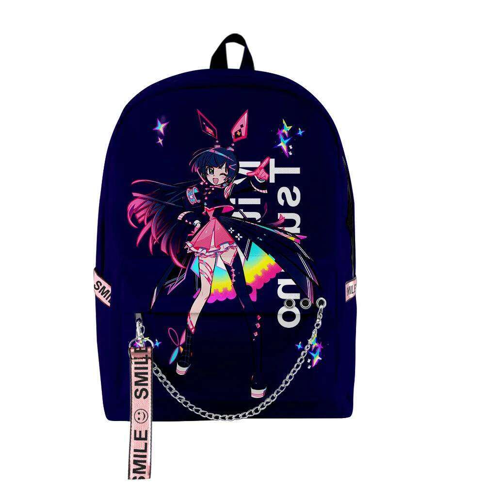 Fashion Novelty Tsukino Mito VTuber Anime 3D Print School Bags Unisex Oxford Waterproof Notebook multifunction Travel Backpacks