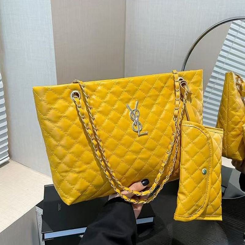 Large capacity designer bag Multiple colors to choose from women's shoulder bag oversized shopping tote bag solid color diamond grid bag Minimali