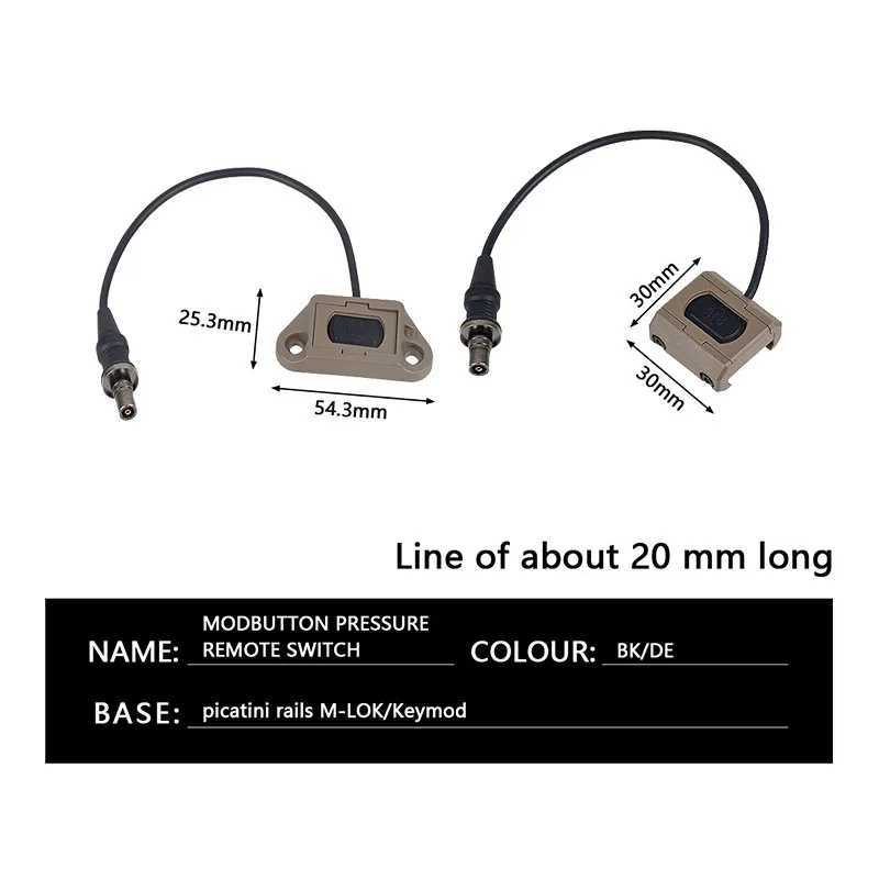 Surefir M300B Airsoft Powerful Flashlight With Remote Pressure Switch Fit 20mm Rail Rifle AR 15 Weapon Gun Scout LED Light XJ250701