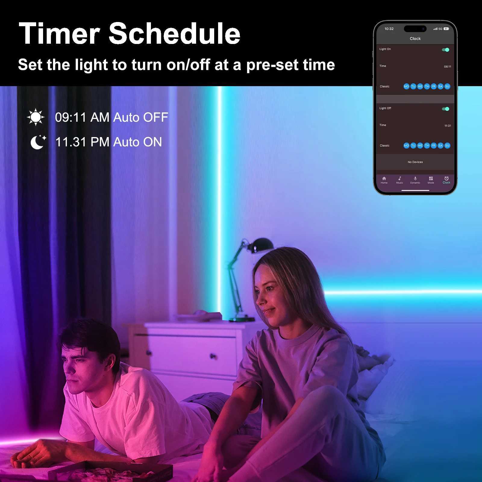 5V USB RGB COB LED Strip Light Dimmable Bluetooth 24/44keys Remote Control Sync with Music COB Linear Tape Room Blacklight Decor W250701