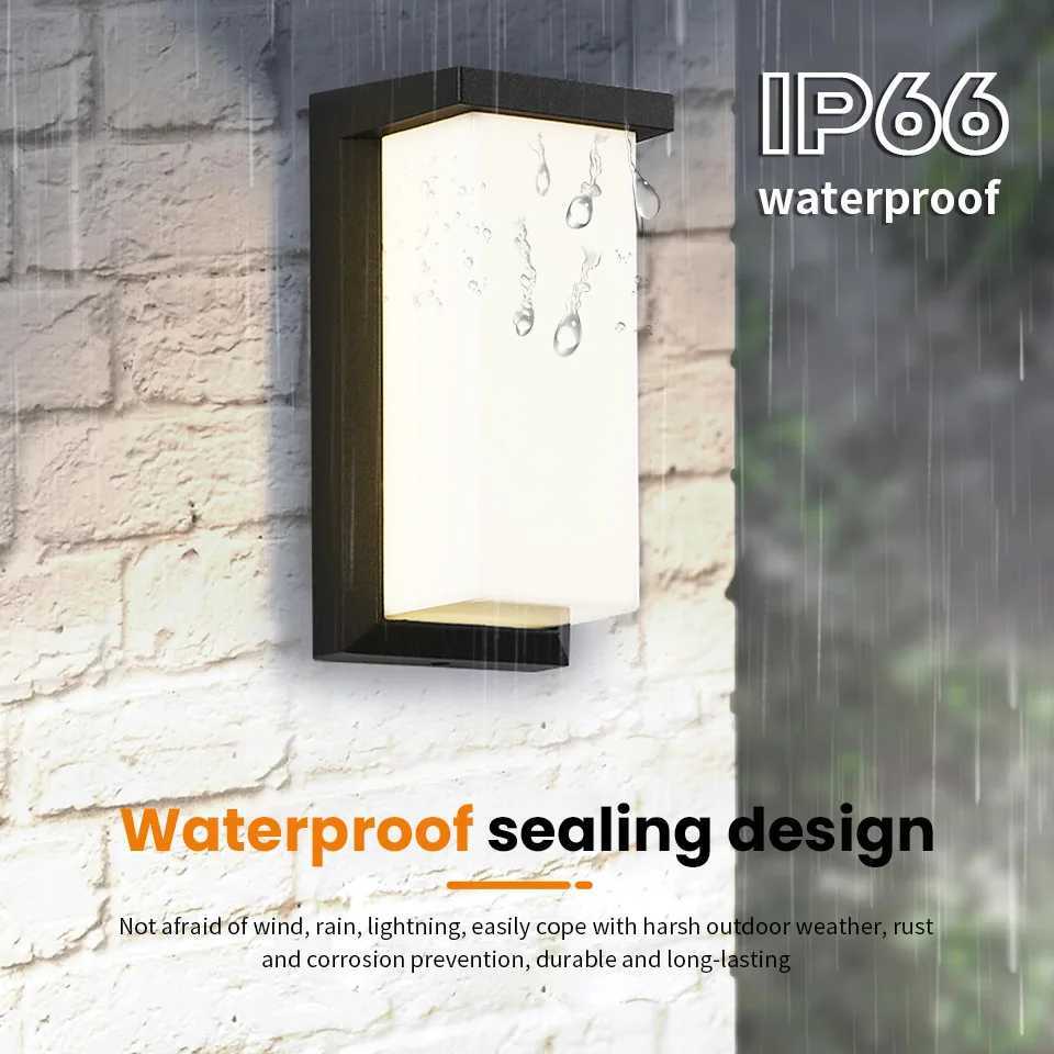 LED Outdoor Wall Light Wall Lamp Motion Sensor AC110V 220V Waterproof Modern Indoor Home Balcony Path Porch Garden Decoration XJ250624