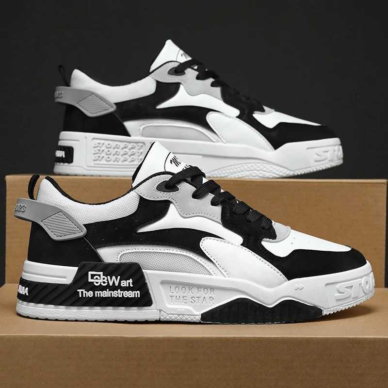2023 New Autumn Mens Sneakers Mens Comfortable Platform Shoes Trend Laceup Vulcanized Shoes White Casual Sneakers Zapatillas Z250905