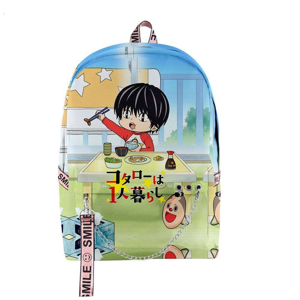 Fashion Novelty Kotaro Lives Alone Anime 3D Print School Bags Unisex Oxford Waterproof Notebook multifunction Travel Backpacks