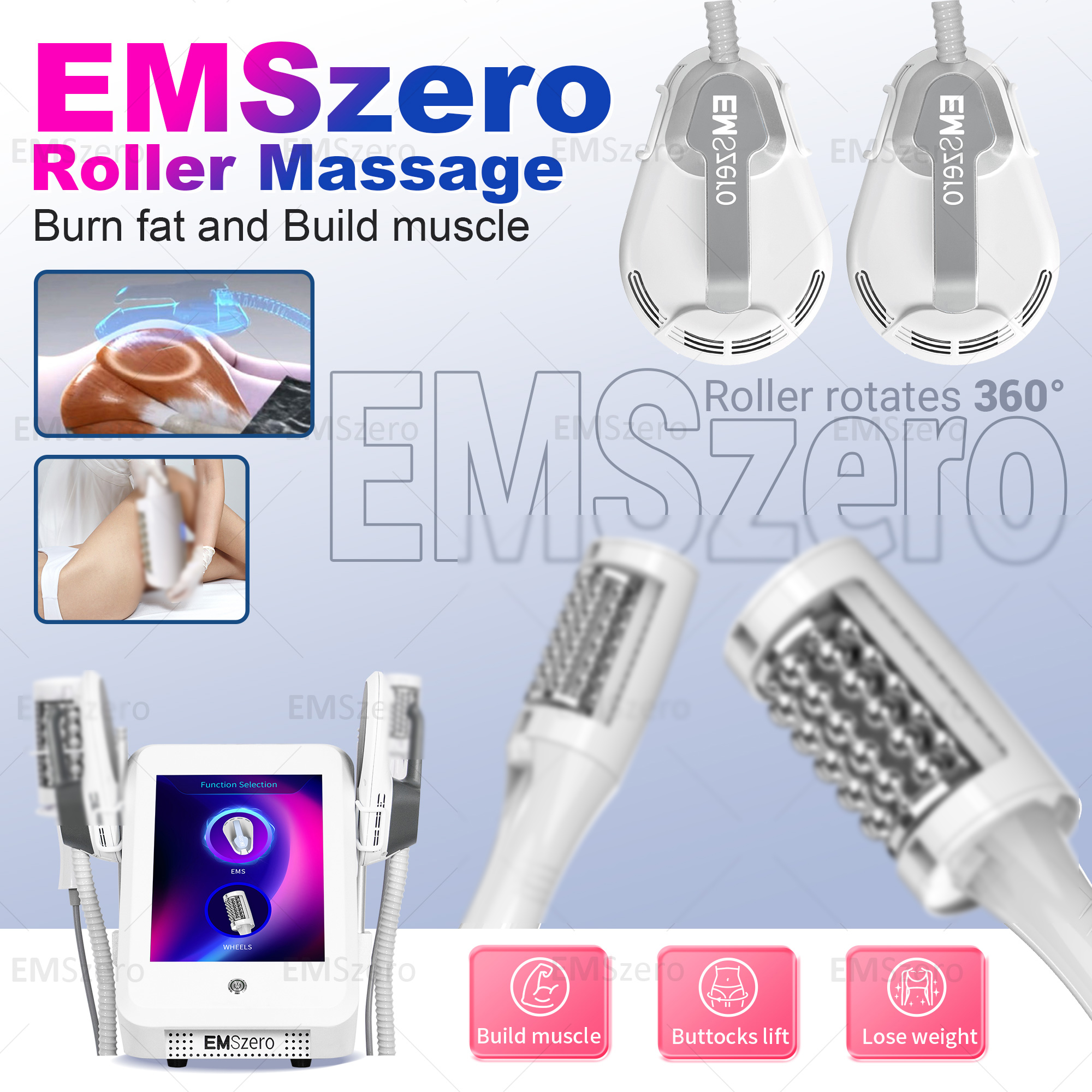 EMSZERO Body Shaping, Roller Design For High - Efficiency Fat Burning, Stimulating Acupoints And Muscles, Shaping, Tightening Skin