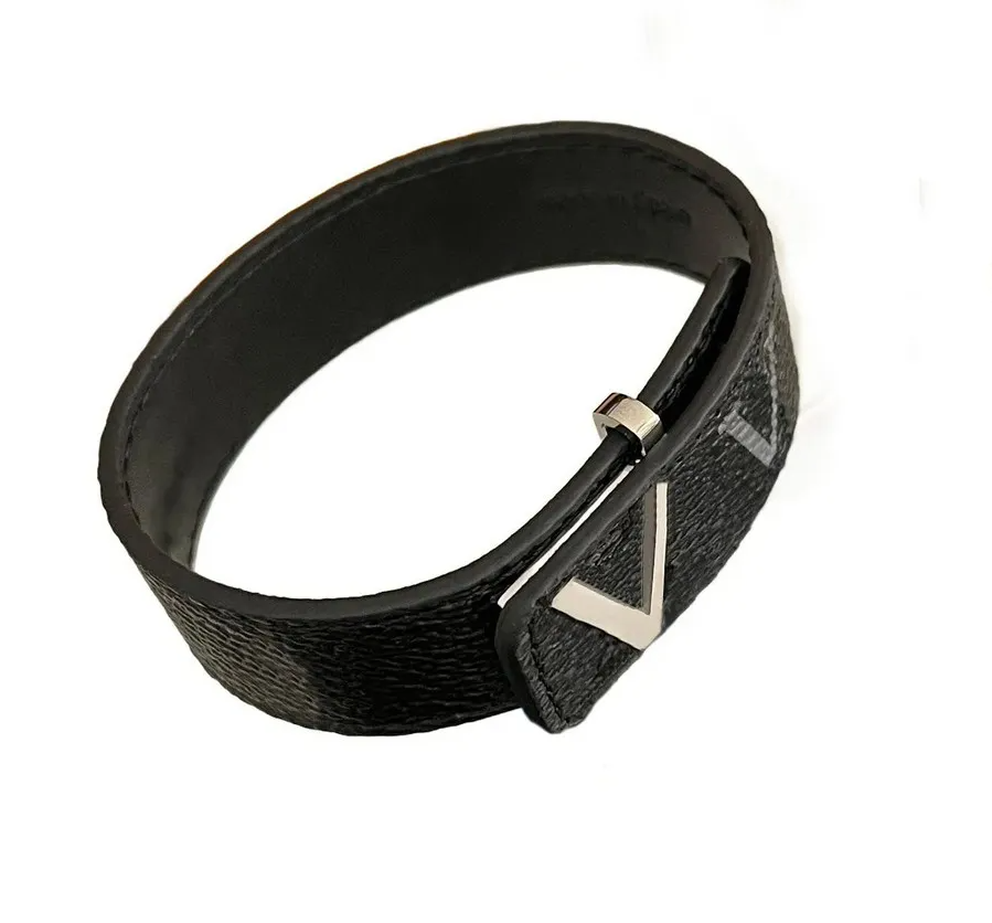 Luxury Men Leather bracelet designer bracelet Bangle Black With Womens Birthday Gifts Bangle Hand Jewelry Christmas Fashion Style Gift bracelet