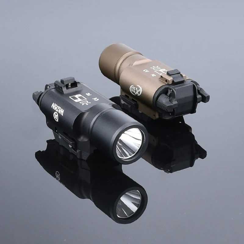Tactic X300 Ultra LED Weapon Light Pistol LED White light Fit for 20MM picatiny Rail Hunting weapon AIrsoft flashlight XJ250701
