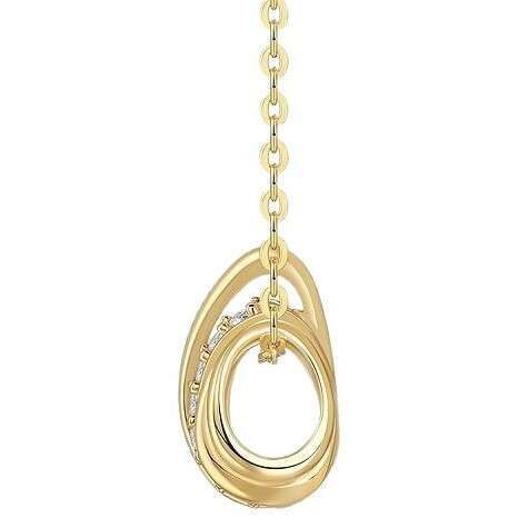 Dhcollections Gold Fashion Light Necklace Layered High-end Feel S Sier Hot-selling Moissanite Clavicle Chain Non-fading