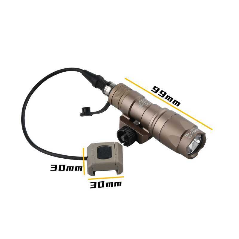 Airsoft Flashlight Scout Light Tactical Surefir M600 M300 Modbutton Switch M-Lok Keymod Hunting Weapon Lamp Rifle White LEDXJ250701