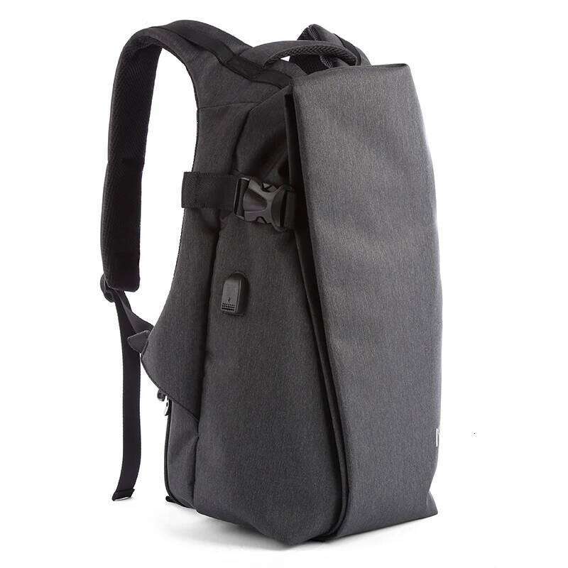 Men Leather Waterproof Laptop Backpack, Large Capacity Business Backpack with USB Charging, Male Travel Sport Daypack