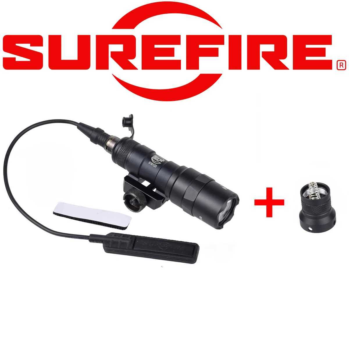 Tactical SureFire M300 M300B M300C Airsoft Weapon Flashlight Hunting Scout Torch Rifle AR15 Gun LED Light Button Remote Switch XJ250701