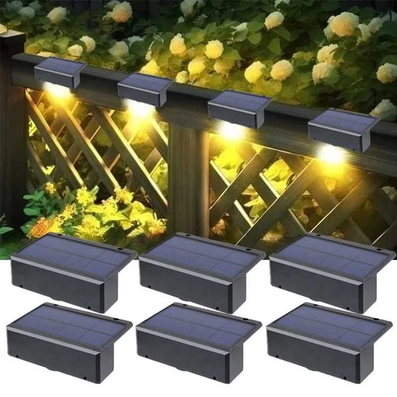 1/2/4/6 Solar Light Set for Outdoor Stairs Outdoor Staircase Waterproof Solar Light Set Staircase Courtyard XJ250624