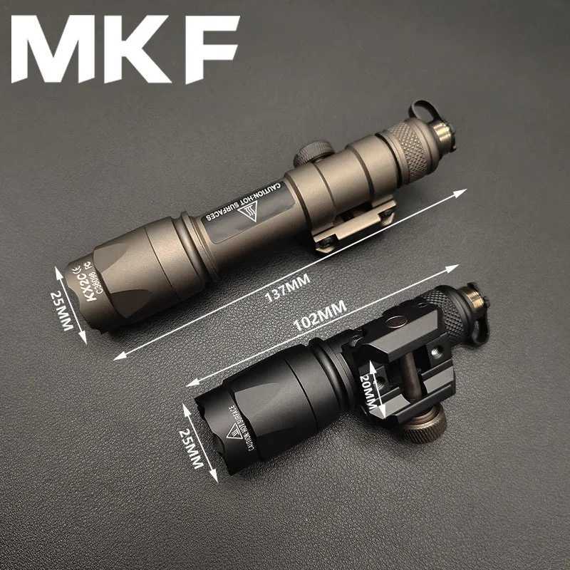 Tactical SF M600C M600 M300 M300C Flashlight LED Tactical Scout Light Rifle Weapon Torch Hunting Spotlight Pressure Switch Pad XJ250701
