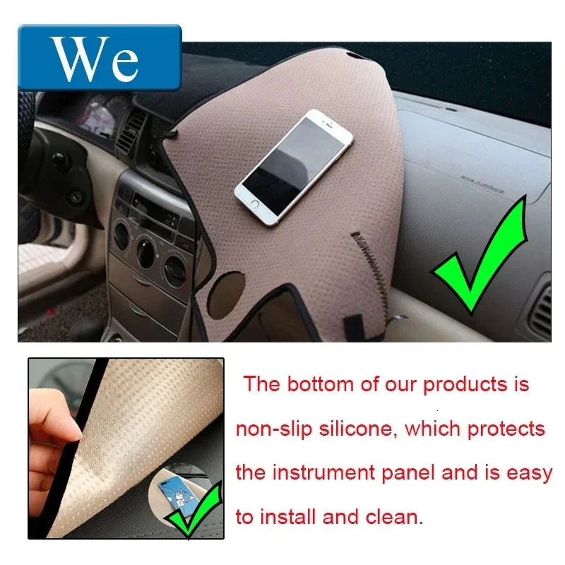 Car Auto Inner Dashboard Cover For MG 3 MG3 2017 LHD RHD Dashmat Carpet Cape Sun Shade Pad Rug Anti-UV