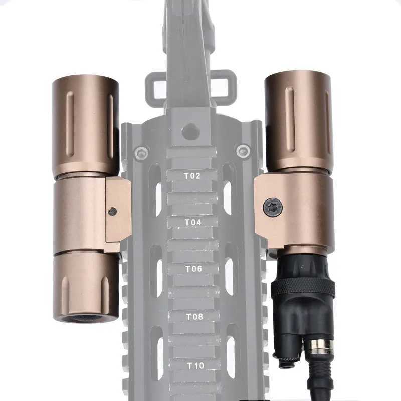 WADSN PL350 PLHv2 Flashlight 18350 16340 Tactical Pistol Gun Light High Power Metal Lamp Fit 20mm Picatinny Rail Airsoft Hunting XJ250701