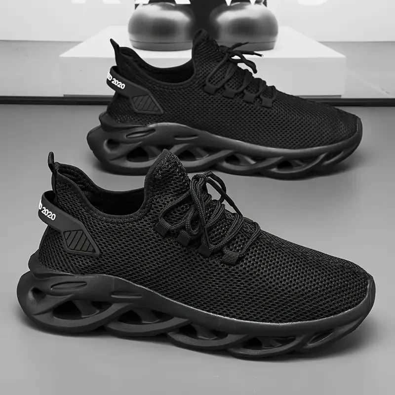 Mens Shock-absorption Light Running Black Jogging Shoes Brown Casual Sneakers Womens Outdoor Breathable White Tennis Shoes Z250702