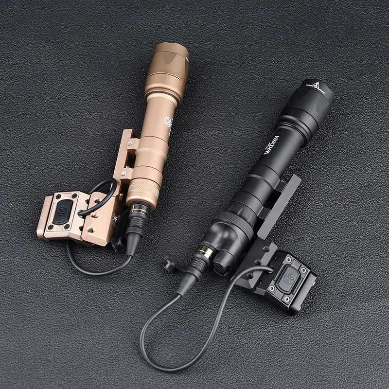 Surefir Airsoft M600 M600C M600B SF M300 Flashlight 600 Lumens Metal LED Scout Light Hunting Weapon Lamp Fit 20mm Picatinny RailXJ250701