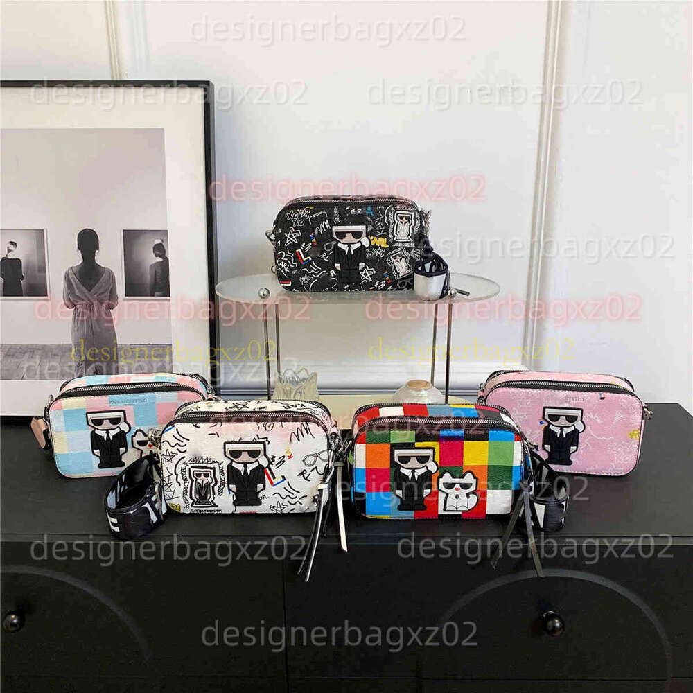 Karl Langerfelds Camera Designer Bag Cartoon Purse Luxury Tote Bag 10A Largerfields Bag Simple Shoulder Small Square Fashion Womens Shopping Bag