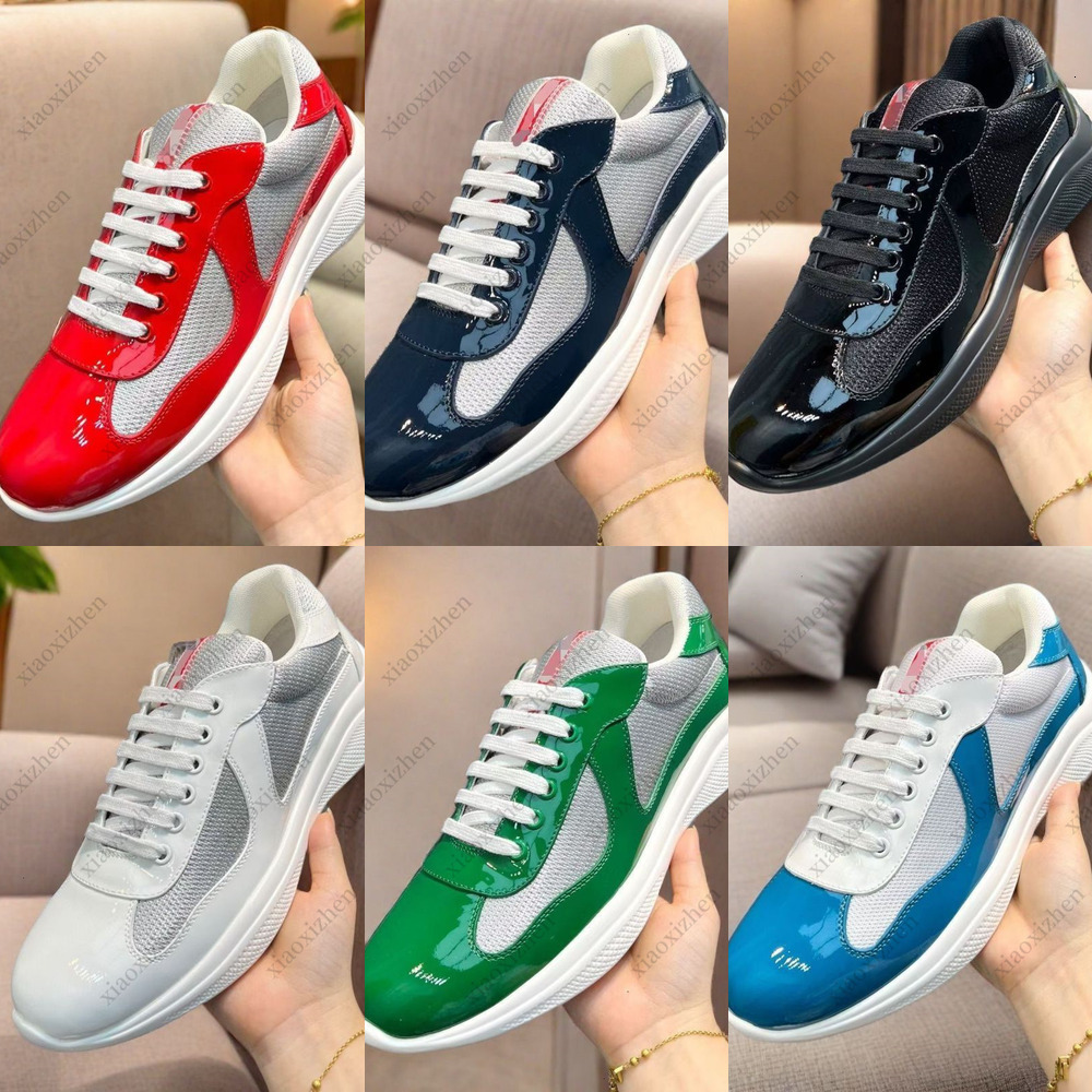 High-End Couple Fashion Men's designer shoes Casual Sports Sneakers Low-Top Breathable White Shoes Patent Leather Men's Shoes Women's s