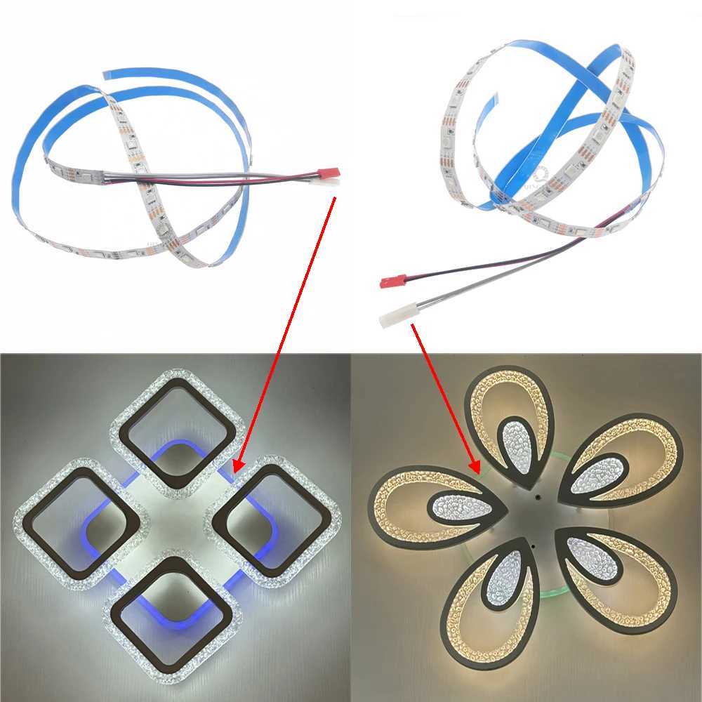 1m/roll SMD5050 RGB LED Strip 50LED / meter 220-260mA Constant Current Flexible Light Tape For Repair or Replace Chandelier W250701