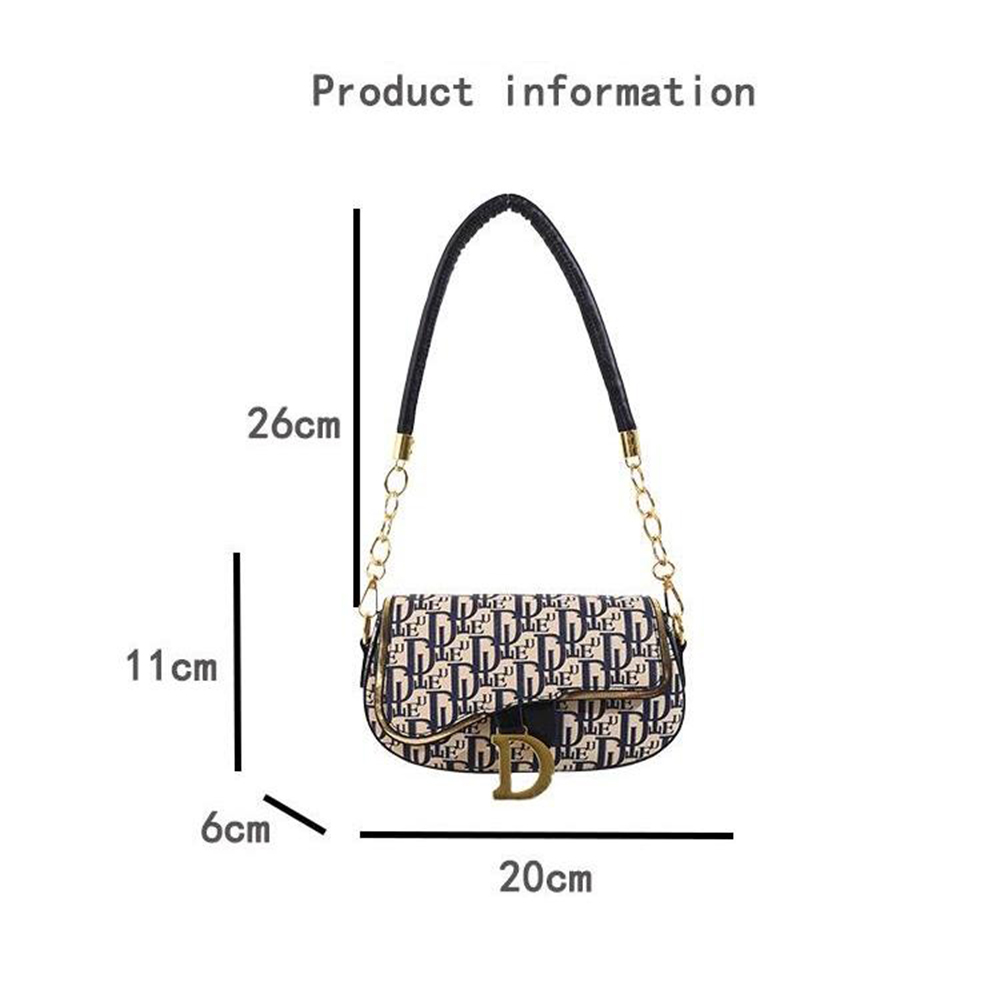 Free Shipping Designer Bag 2025 Shoulder Bag Saddle Bags Luxury Crossbody bag High Quality Women's handbag Purse Leather Print Underarm Bag Class