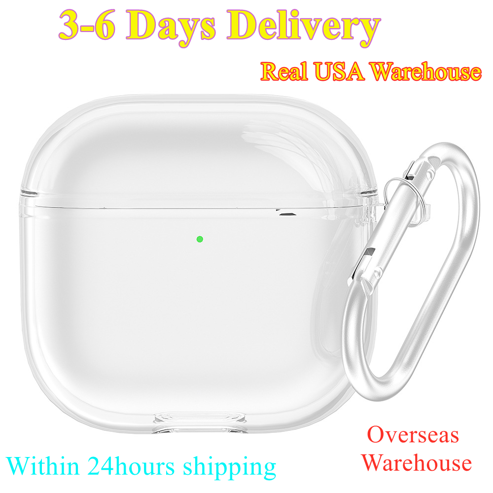 Pro2s USA Stock For Airpods pro 2 3 4 air pod max earphones Accessories airpods 4 Silicone Cute Protective Headphone Cover airpod pro 2nd TPU Shockproof Case