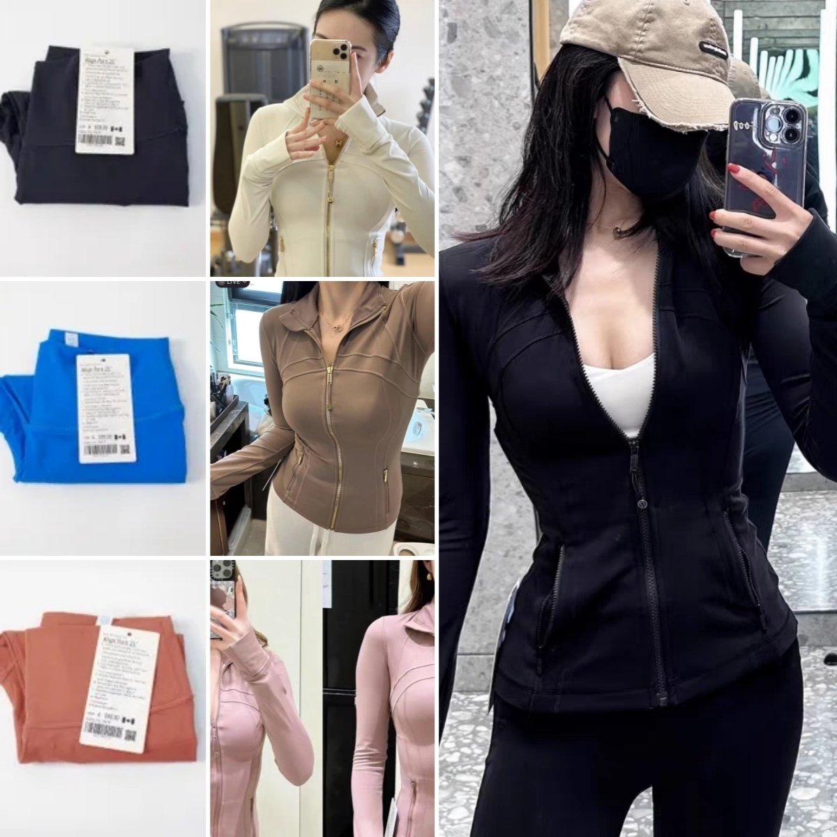 2025 Women Yoga Jackets Leggings Women Gym Outdoor Sports Jacket Zipper Slim Fit Running Fitness Tops Set Gym Leggings Sportswear