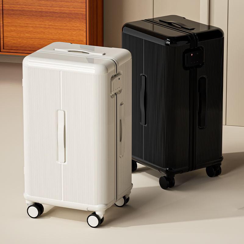 Stylish Enhanced Security Softshell Hardside Roller Trunk Waterproof and Scratch Resistant