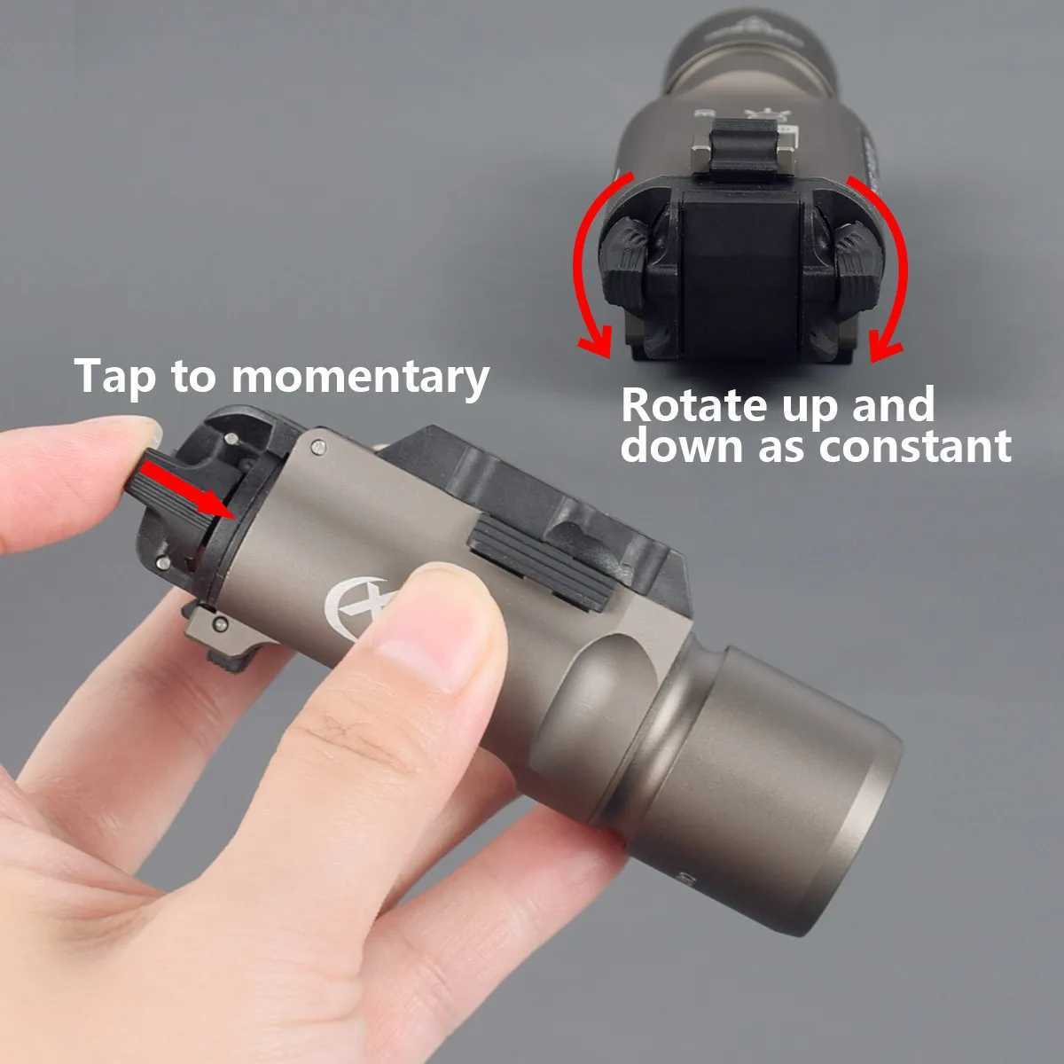 Tactical SureFire X300 Ultra XH35 X300UH-B Weapon Gun Light Flashlight Torch For Airsoft Pistol Glock 17 18 19 22 20mm RailXJ250701