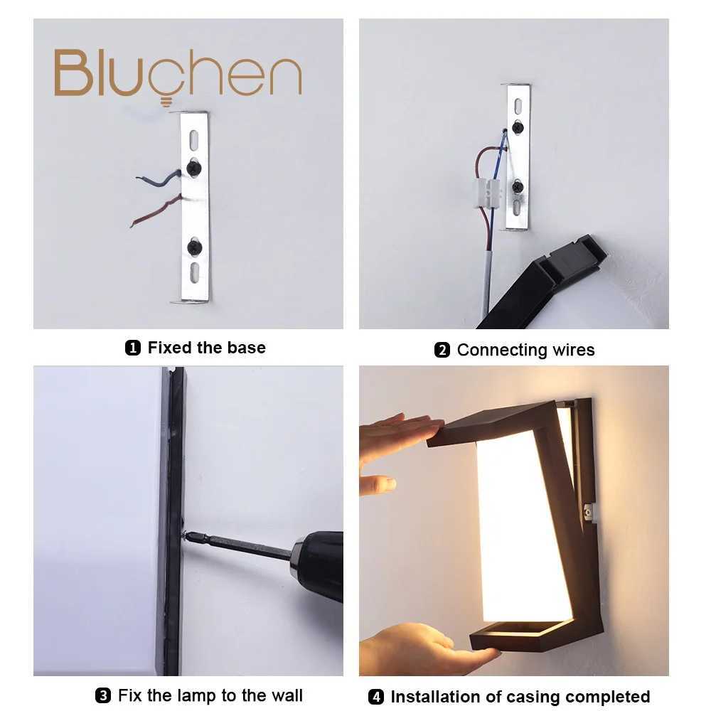 Outdoor Wall Lamp LED 24W Waterproof Outside Wall Lights AC90-260V Exterior Wall Sconces for Hotel Villa Big Porch Garden Gate XJ250624