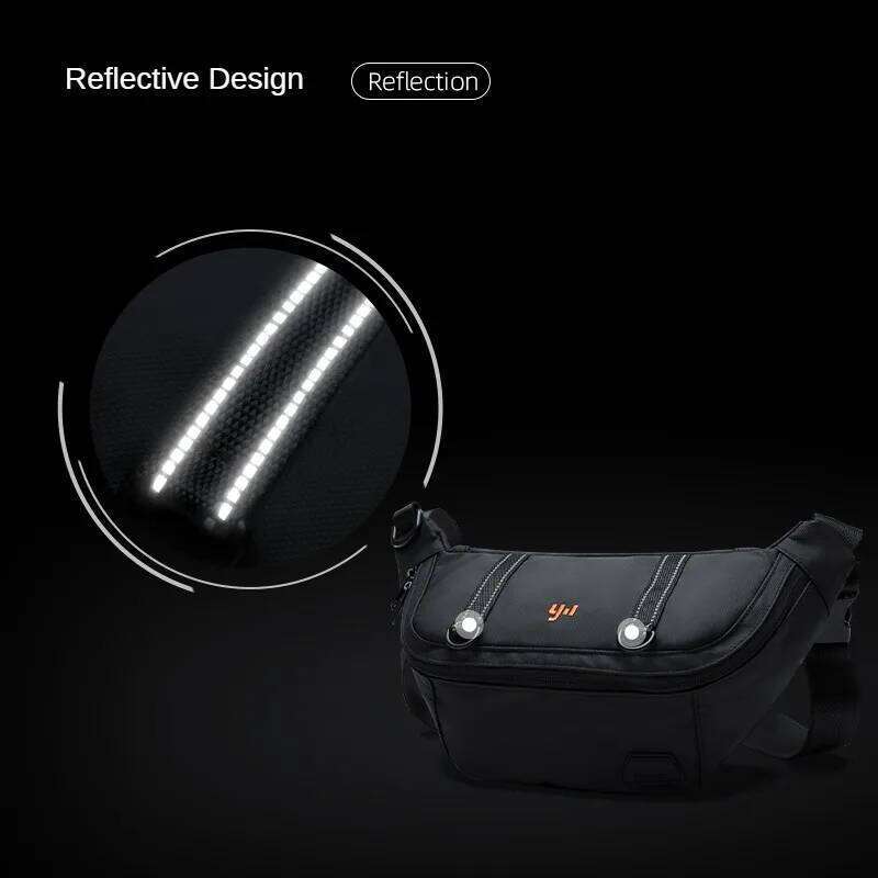 2024 Premium PVC Waterproof Men's Crossbody Reflective Design 9.7inch IPad Multiple Pockets Casual Sling Bag For Youth
