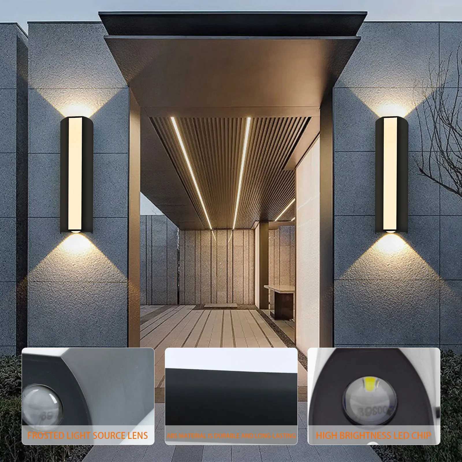 1PCS LED Wall Lamp AC85-265V Indoor Outdoor Wall Light 10W Waterproof For Bathroom Porch Kitchen Bedroom Corridor Living Room XJ250624