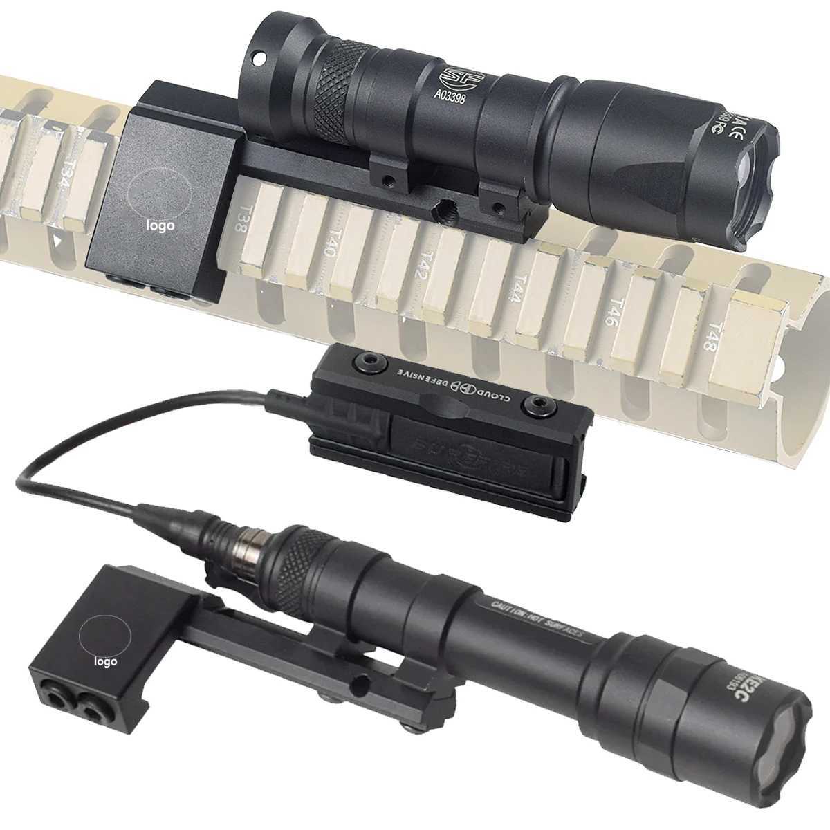 Tactical Surefire M300 M600 M600C Weapon Gun Light Flashlight Rifle Torch Pistol Scout Light Torch Hunting 20mm Picatinny RailXJ250701