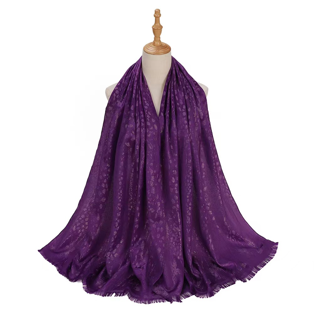 T1111 Silk satin scarf Malaysia Indonesia solid color head scarf