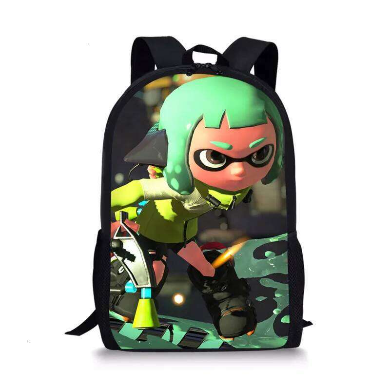 Fashion Novelty Cool Splatoon 2 Notebook pupil School Bags 3D Print Oxford Waterproof Boys/Girls Laptop Backpacks