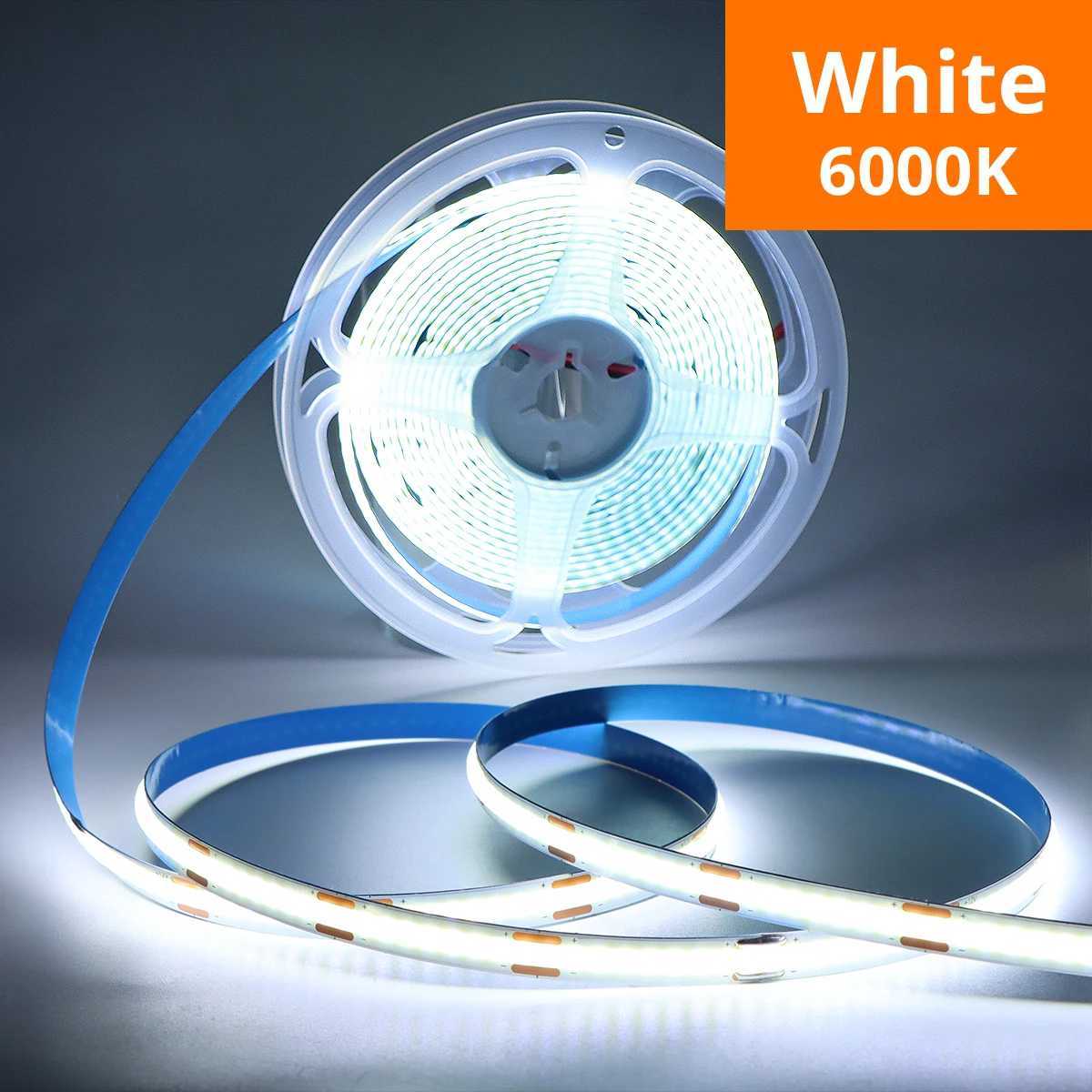 DC12V LED Strip Lights COB Lamp with DuPont Connector Suitable for Centralized power supply Kitchen Cabinet Layered Lighting W250701