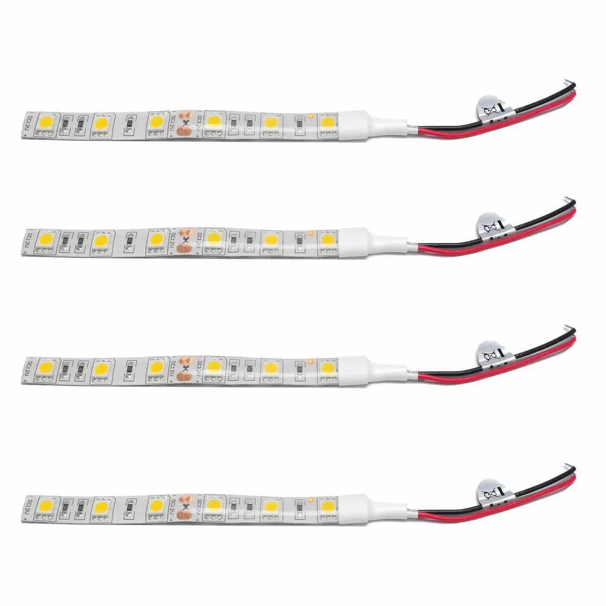 10pcs 12V 24V 10cm 20cm 30cm 50cm 1m 5m 5050 LED Flexible Strip 60 leds/m Soft Cuttable LED Strip Tape Waterproof Non Waterproof W250701