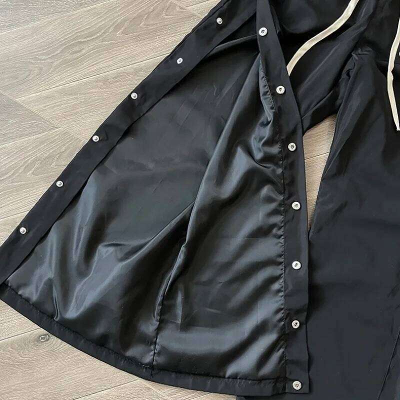Saint Vanity Embroidered Zipper & Snap Button Casual Sporty Windbreaker Track Suit Set with Pants Streetwear Fashion