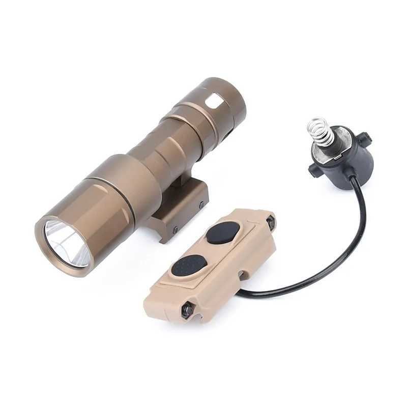 WADSN REIN 2.0 Tactical Flashlight 1300 Lumens Airsoft Rein 2 Cloud Defensive Hunting Scout Light Dual Function Switch 20MM Rail XJ250701