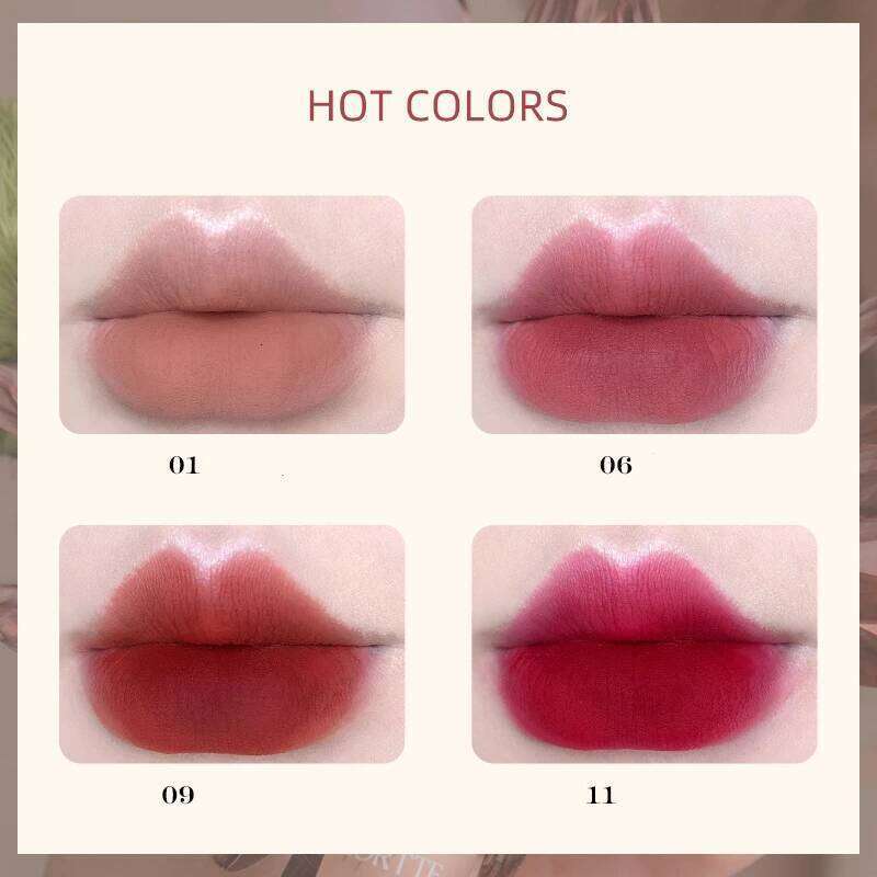 FLORTTE Beauty First Kiss Series Cream d Veet Matte Lip Lasting Tint Blooming Liquid Lipstick Makeup Women Cosmetics X250702