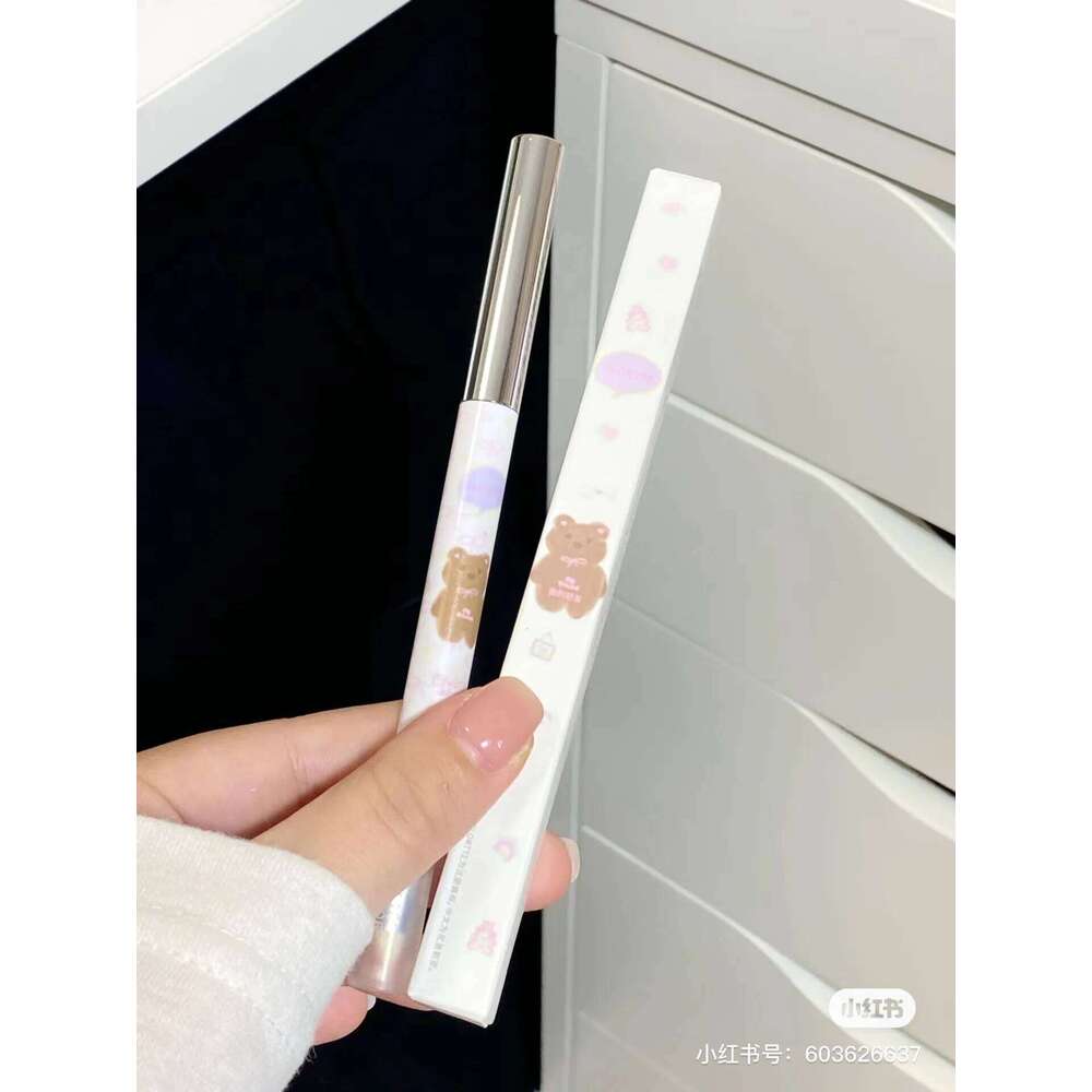 FLORTTE Bread Bear Sdges Waterproof Glue Eyeliner Double Head Silkworm Shadow Eyeshadow Pen X250702