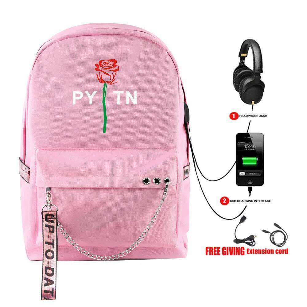 Fashion Novelty payton moormeier Student School Bags Unisex Print Oxford Waterproof Notebook Usb Rechargeable Travel Backpacks