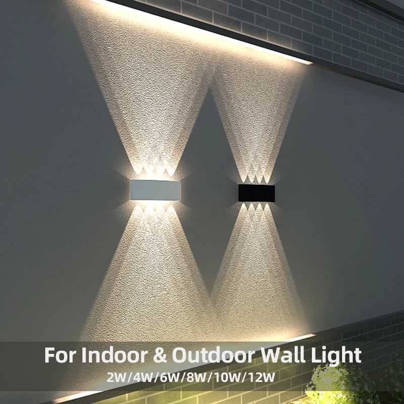 Aluminum LED Wall Lamp Waterproof IP65 Outdoor Garden Lights 8W 12W Interior Wall Light for Bedroom Living Room Stairs Lighting XJ250624