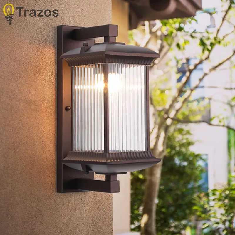 Aisle Wall Light Outdoor Garden Courtyard Exterior Wall Corridor Balcony Light Modern New Chinese Villa Door Light Wall Light XJ250624