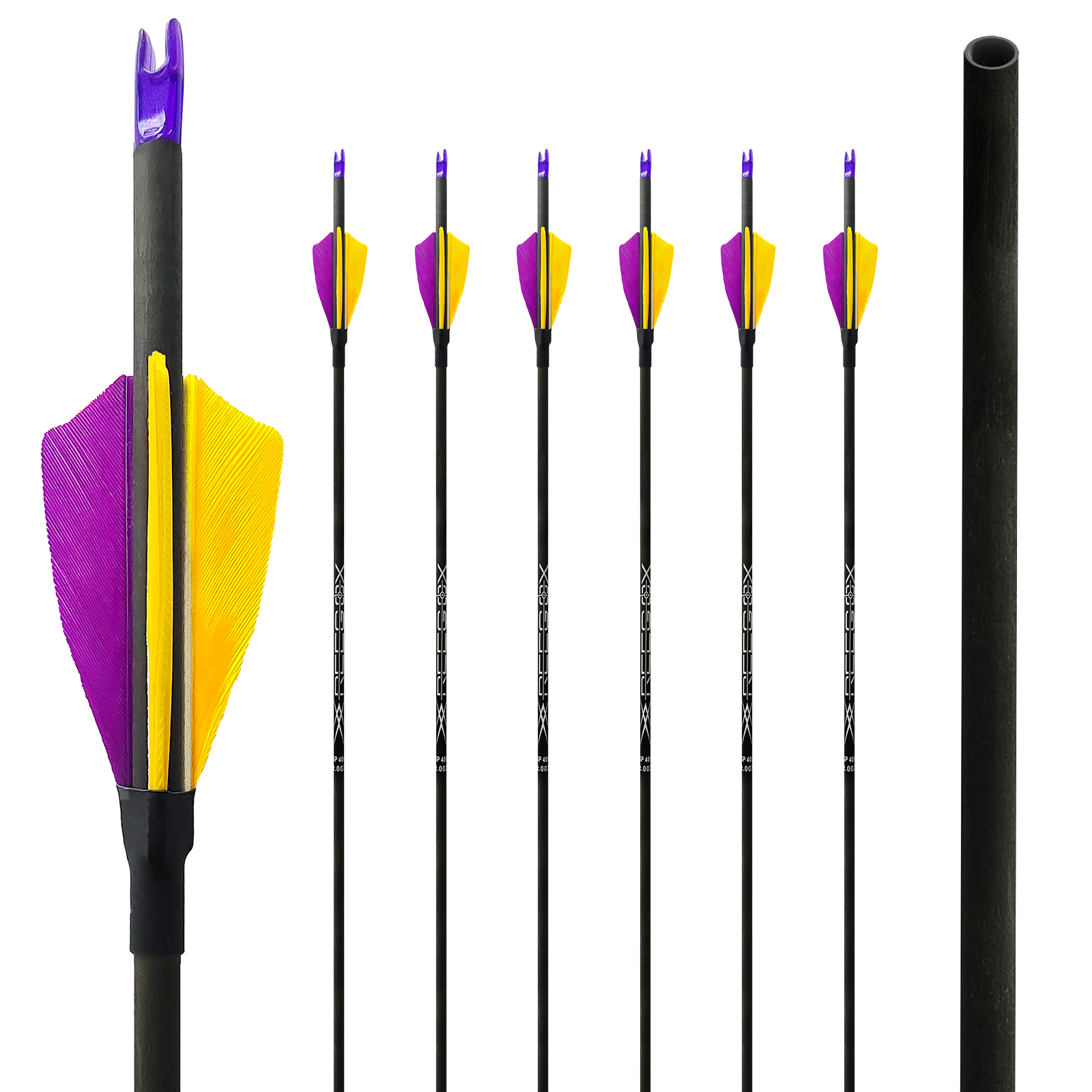Archery Arrows 31inch Carbon Hunting Arrows Without Arrowheads Turkey Feathers 4.2mm Targeting Arrows Spine 350-1500 (6Pcs)