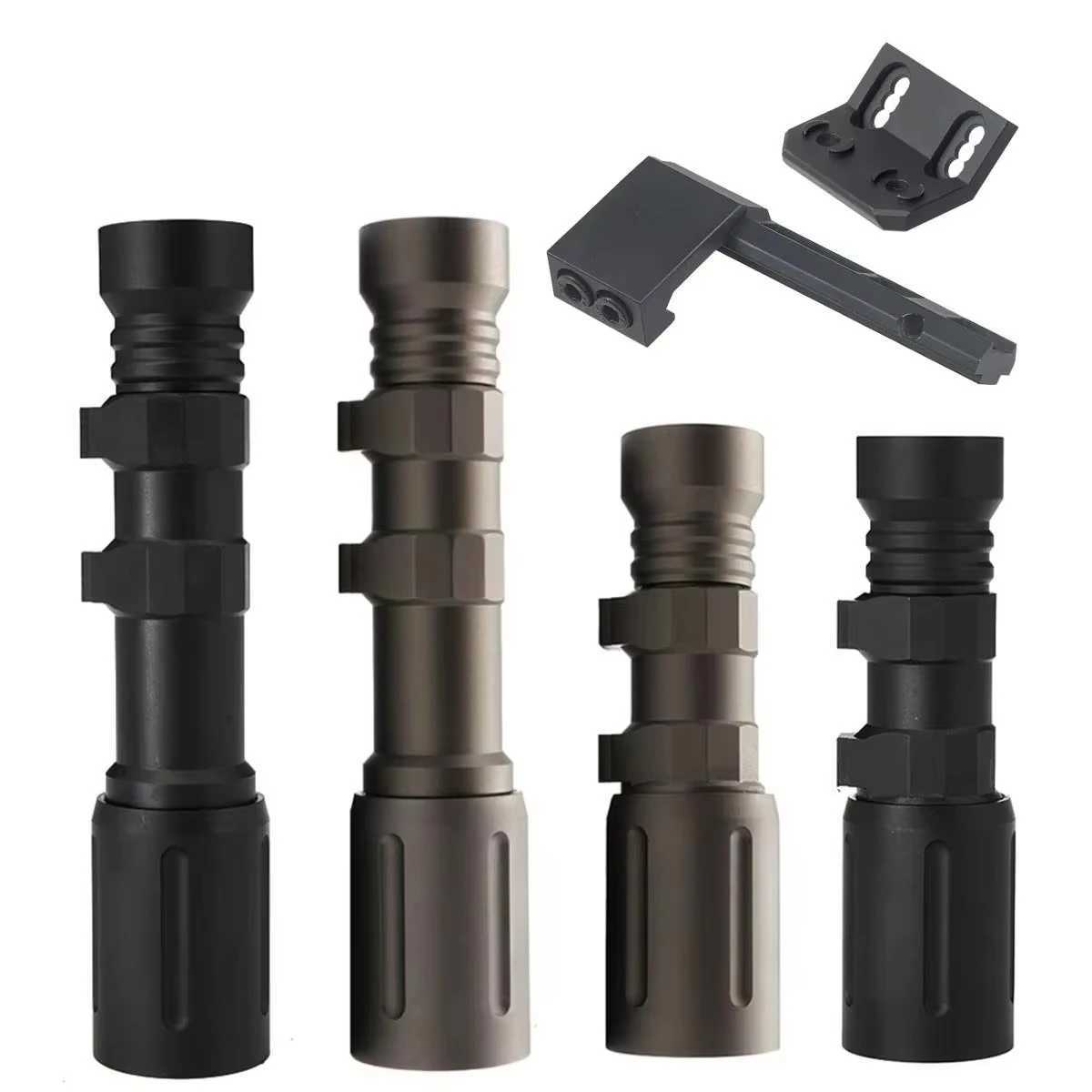 Tactical M-LOK 20mm Picatinny Rail Modlit PLH White LED Flashlight Weapon Scout Light Rifle Hunting Surefire QD Light Mount XJ250701