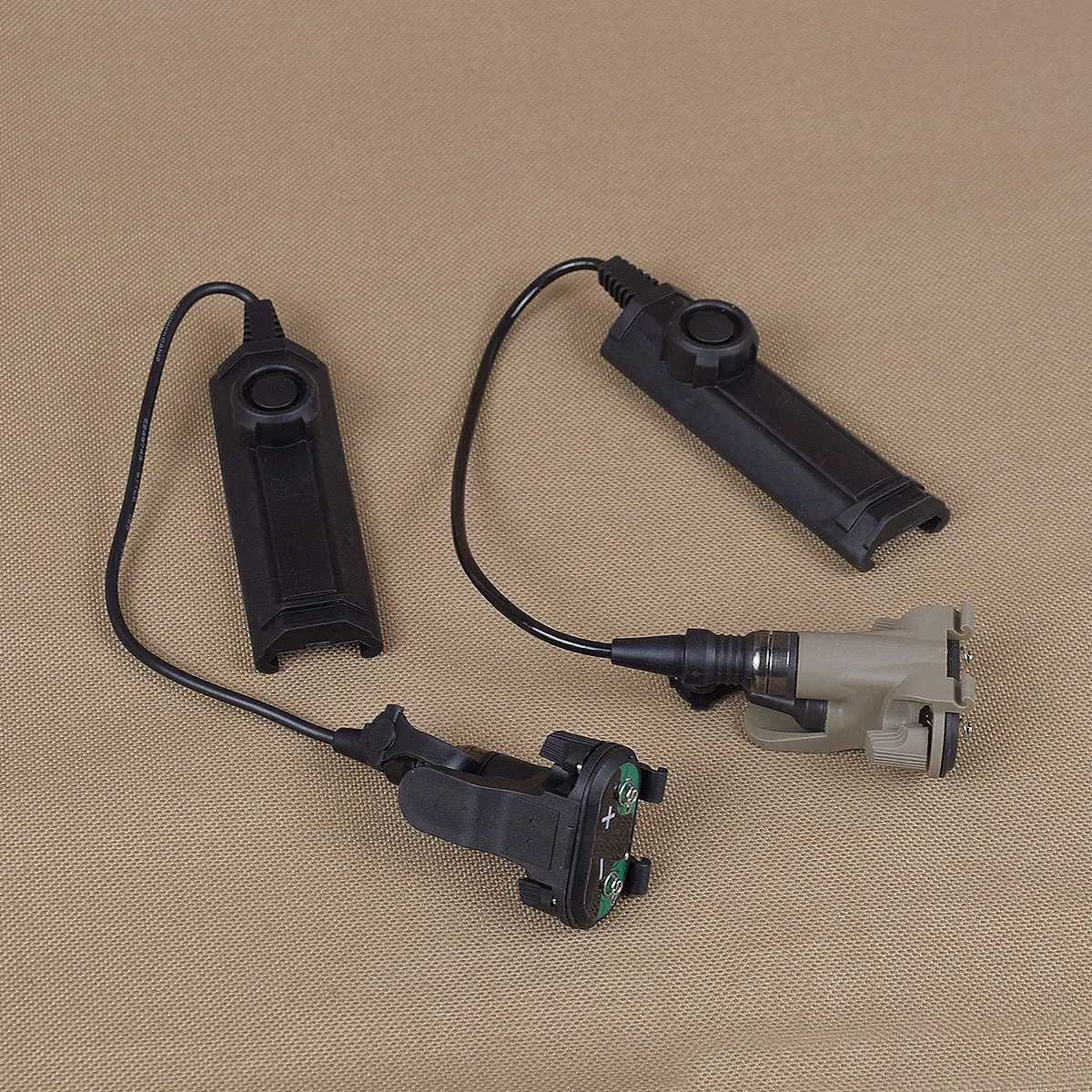 Tactical Remote Dual Pressure Switch Adapter For SF X300 X400 Airsoft Weapon Gun Light Fit 20mm Picatinny RailXJ250701